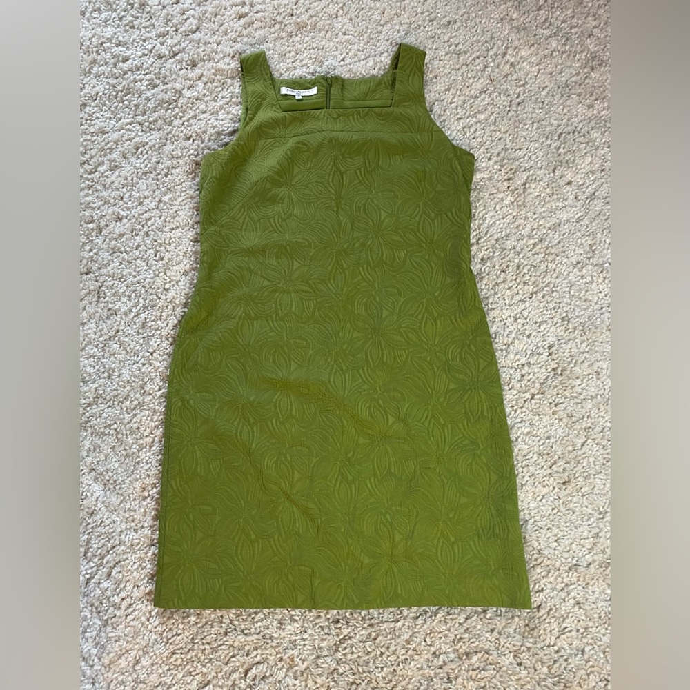 VINTAGE Evan Picone Green Floral Dress